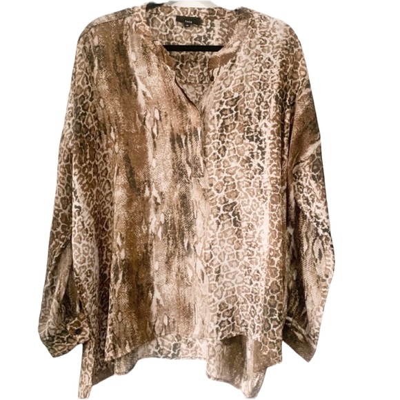 Tops - Twig Animal Print Blouse